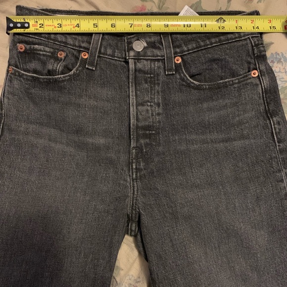 ✨⚡️💥 WEDE STRAIGHT fit women's Take a hint black jeans - Picture 6 of 13